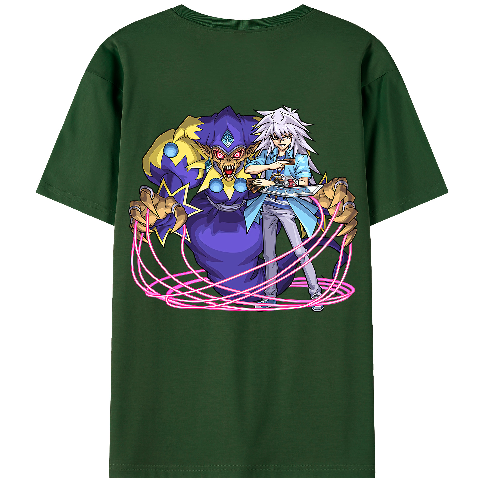（画像用） 遊☆戯☆王 Yu-Gi-Oh! 綿100％半袖Tシャツ（背面プリント）